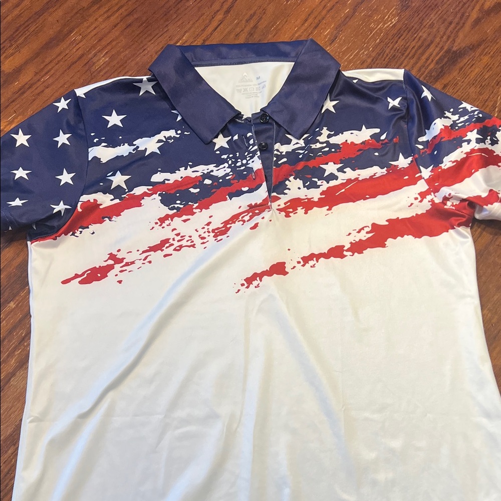 New Patriotic women’s golf polo